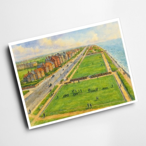 Print looking north from - looking,
