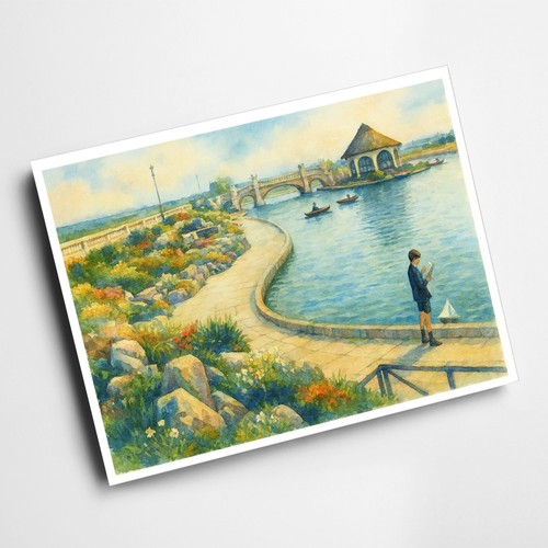 Print the boating lake - print,