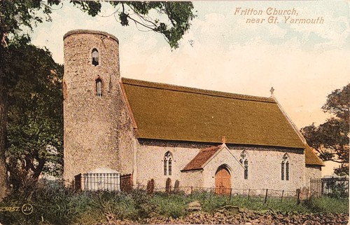 1911 picture postcard fritton - postcard, "fritton
